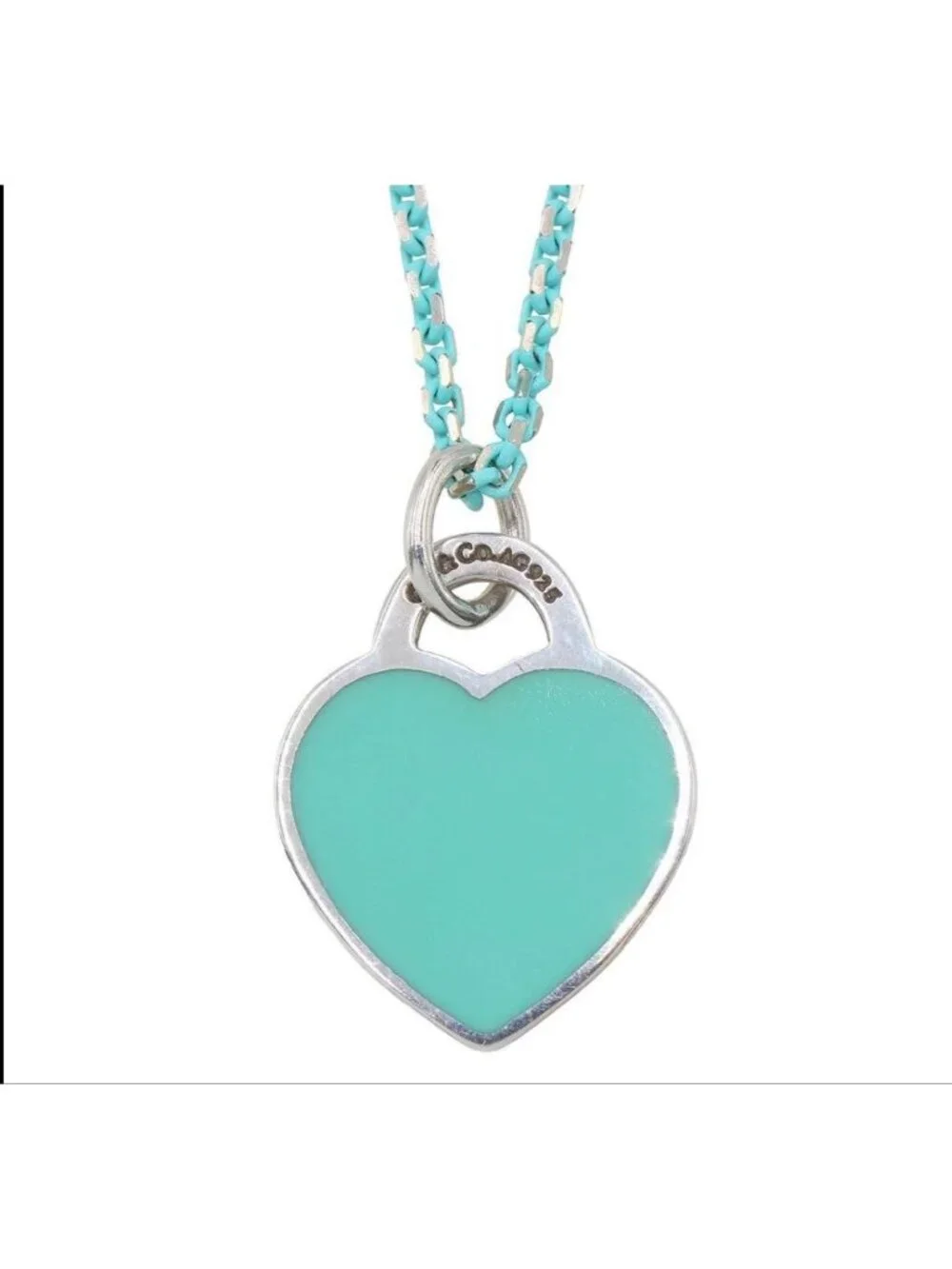 Tiffany & Co Enamel Return to Tiffany Heart Necklace